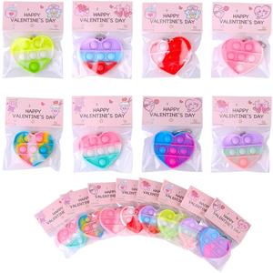 32-Packs Bulk Valentines Day Gifts for Kids  Valentines Day Pop Fidget Toys for School Classroom Exchange Party Favor Supplies