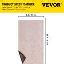 Happybuy 6 ft x 18 ft Brown Marine Carpet for Boats Waterproof - 0.18" Thick Indoor Outdoor Rug Carpet Roll for Home Patio Porch Deck