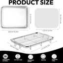 18.7" X 12.8" Extra Large Air Fryer Basket for Oven, Oven Air Fryer Basket and Tray Set With 30PCS Parchment Papers, Stainless Steel Air Fryer Pan and Crisper Tray for Frying Baking