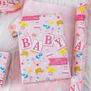 3 x Merture Colorful Wrapping Paper Roll - 17 In X 16.5 Ft