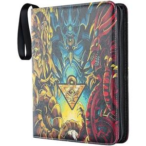 Pack of 20 DRZERUI Card Binder for YuGiOh Cards，9-Pockets Trading Card Binder with 40 Removable Sleeves, 9 Pocket Card Album Compatible for YuGiOh Cards（Model Y, Classic King）