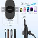 JOYTUTUS Cup Holder Phone Mount for Car, Long Gooseneck Adjustable Car Cell Phone Mount for iPhone, Samsung, Google and All 4.0-7.0 inches Smartphones (2 Pack)