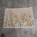 LUMI Spring Floral Door Mat, Low Profile Thin Mesh Doormats, Dirt Trapper Stain Resistant Welcome Mats, Waterproof Outside Mat for Home Decor, 24" x 35" 