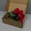 Roses Artificial Flowers, Fake Silk Roses with Stems for Valentine's Day Mother's Day Christmas, Indoor Outdoor Decor Wedding Anniversary Birthday Party Decor, Gift for Her(12, Red)