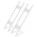 Cesilili 2 Sets Double RV Refrigerator Bars, RV Tension Rods with Adjustable Length - 15.7 to 27.6 Inches, White