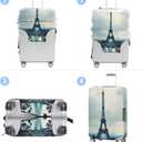 Luggage Cover Washable Suitcase Protector Anti-scratch Suitcase cover Fits 20-34 Inch Luggage (Grey, M(24-26inch suitcase))