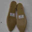 HEAWISH Women’s Black Flats Shoes Comfortable Suede Pointed Toe Slip On Casual Ballet Flats Dress Shoes Nude Flats(Beige, US11)