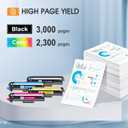 TN227 TN-227BK/C/M/Y High Yield Toner Cartridge 4 Pack:Compatible Replacement for Brother TN 227 TN-227 TN-223BK/C/M/Y TN223 for HL-L3270CDW MFC-L3770CDW HL-L3290CDW MFC-L3750CDW HL-L3210CW Printer