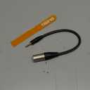 Tisino 3.5mm to XLR Balanced Cable Adapter, Gold-Plated 1/8 inch Mini Jack Aux to XLR Male Mono Audio Cord for Cell Phone, Laptop, Speaker, Mixer - 1ft