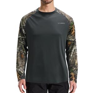 LOOGU Men's UPF 50+ UV Sun Protection SPF Rash Guard Lightweight Long Sleeve Shirts Outdoor for Fishing Hiking Swimming Running (Gray, XXXL)