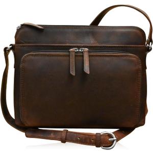 ili New York Genuine Leather Crossbody Bags for Women - Premium RFID Blocking Shoulder Bag Organizer with Adjustable Strap