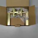 Goldenwarm Gold Door Handles Interior, Zinc Alloy Heavy Duty Brushed Gold Interior Door Handles for Bedroom Bathroom, Modern Square Privacy Door Levers (3 Pack)