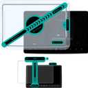 ESR Tempered-Glass Screen Protector for Tesla Model 3 Highland (2024), Matte Glass Film with Alignment Kit, Scratch and Shock Resistant, Bubble Free and Fingerprint Resistant