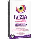 iVIZIA Eyelid Cleansing Wipes for Sensitive Eyelid Cleansing, Preservative-Free, Micellar, No Rinse, Gentle Eye Makeup Remover, 20 Sterile Single-Use Wipes for Eyelids 