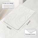 Veeloim Stone Bath Mat Diatomaceous Earth Shower Mat Non-Slip Super Absorbent Diatomite Stone Mats for Bathroom Floor/Kitchen Counter Quick Drying Natural Easy to Clean(23.6''15.4" White)