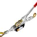 SENKEYFE Come Along Winch Heavy Duty, 7FT 2T Come Along Pulling Tool 2 Gears 2 Hooks, Cable Winch Puller, Come Along Power Puller Ratchet Tool for Construction Automotive Farm Fences