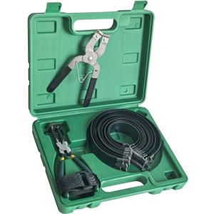 Auto Engine Piston Ring Compressor Tool Set with Piston Installer Pliers and 14 Piston Rings(62-145mm) for Car Truck Auto Engine