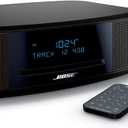 Bose Wave Music System IV - Espresso Black - for Holiday Family Entertainment - CD/MP3 CD Player, Advanced AM/FM Tuner, Dual Alarm, Remote Control, 2.4m AC Power Cable, 4.5" Inches Tall