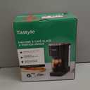 Single Serve Coffee Maker, Iced and Hot Coffee Machine for K-Cup & Grounds, Compact Design, 40oz Removable Water Reservoir, 6 to 24 Oz Brew Sizes, Fits 7.3" Travel Mug, Black