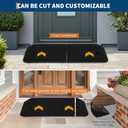 3" Rise Threshold Ramp Doorway, Rubber Power Wheelchair Ramp, Load Capacity, Non-Slip Surface Rubber Solid Threshold Ramp, Portable Driveway Curb Ramp