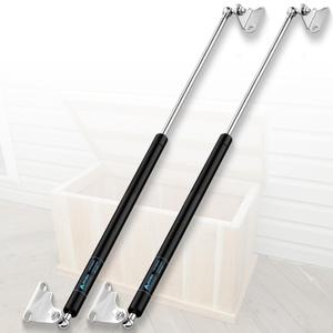 ARANA 20 Inch 10LB/45N Gas Struts Shock Spring with L-Type Mounting Brackets 20" Lift Support for RV Door Boat Hatch Storage Box Lids TV Cabinet Door and Other Creative DIY (fit for 8-12lbs), Set of 2