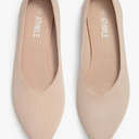 ATHMILE Pointed Toe Flats for Women Dressy Bronze Work Shoes Business Casul Knit Ballet Flats Slip on Office Ladies Comforttable Dress size 8