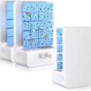 Innovative Double-Sided Flying Insect Trap for House Indoor, Plug-in Light Bug Catcher Killer for Flies, Fruit Fly, Gnats, Mosquito, Moths, Best Home Sticky Traps (2 Devices 6 Cards)