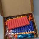 Banvih 2 Pack Mini Blaster Guns for Nerf, Easter Basket Stuffers for Kids, Small Toys Pistols for Boys Toddlers Ages 3-5 5-7 8-12 Year Olds Birthday Gifts - 20 Refill Foam Darts and 2 Wristbands