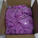 IPOPU Artificial Rose Flower Heads, 100 Pcs Real Looking Purple Foam Fake Roses for DIY Wedding Baby Shower Centerpieces Arrangements Party Tables Home Decorations (Purple 1, Stemless)