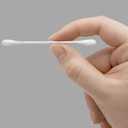 Amazon Basics Double-Tipped Cotton Swabs for Personal Hygiene and Baby Care, Cotton, Versatile, Baby Safe, 500 Count