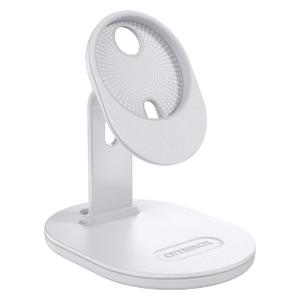 OtterBox Stand Holder with Precision-fit Design for Apple MagSafe Charger, Accommodates Strong Magnetic Alignment and Attachment for iPhone, White