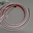 Art3dwallpanels 10 Ft Flexible Peel and Stick Trim Molding for Backsplash Tile Edge, Self-Adhesive Wall Trim for Corner Decor, 120x0.47x0.2 Inch White