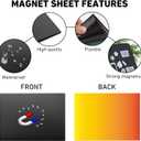 KKJCXY 80pcs Magnetic Sheets for Dies Storage, with Rubber Magnet Sheet, Die Cut Storage Essential Set for Die Cutting and DIY Scrapbooking (No storage box, 40 sheets+40 bags)