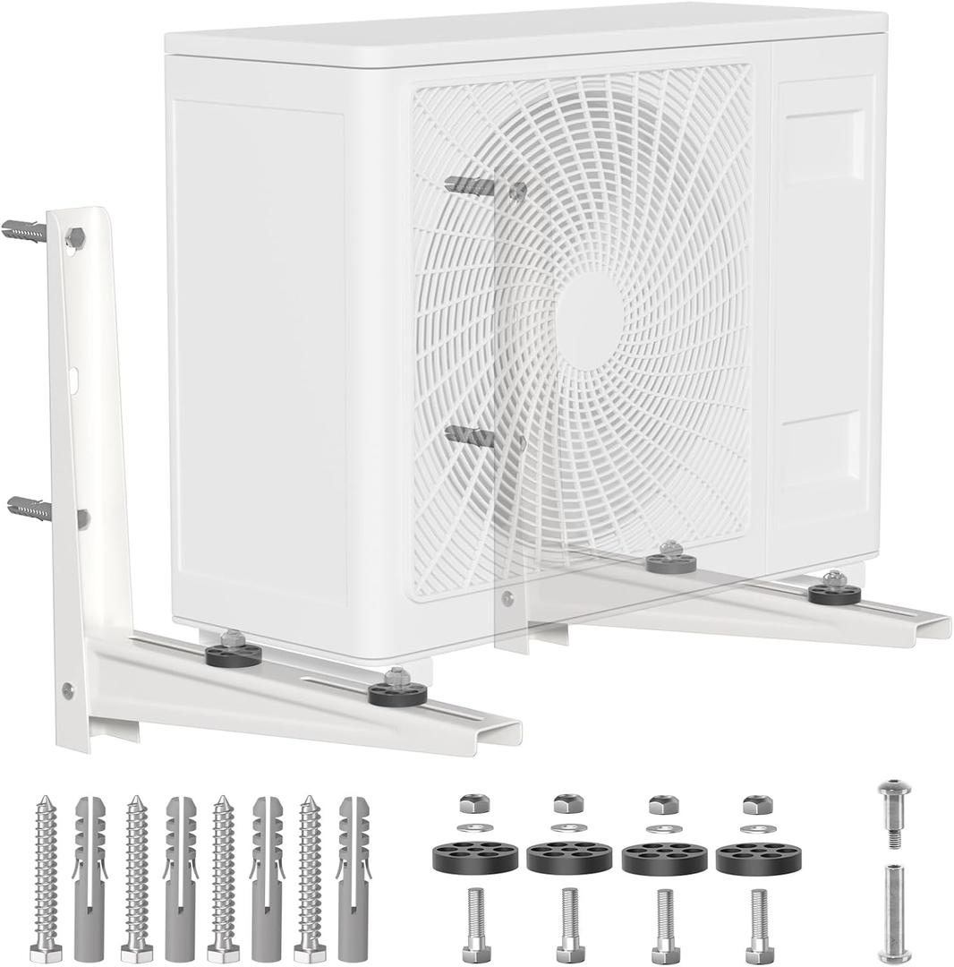 Mini Split Wall Mounting Bracket, Heavy-Duty Outdoor Wall Bracket for 7000-15000 BTU Ductless Air Conditioner Universal Heat Pump System Support up to 330 lbs