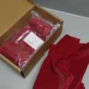 ZIWUROAD Christmas Red Napkins, 6 Pack Velvet Dinner Napkin, Soft Washable Reusable Cloth Napkins, Table Napkin for Dinner, Restaurant, Wedding, Christmas Party -18x18 Inch