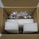 Adecortalk Snowflake Christmas Stocking Holder 3D Silver Mantel Stocking Hanger Metal Hook Non  Slip for Fireplace Mantle Xmas Holiday Party Decorations