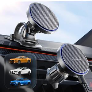 LISEN for 15W MagSafe Car Mount Charger,Wireless Car Charger,Magnetic Phone Holder for Car,Phone Holders for Your Car Accessories for Women Men Jeep Ford F150 for iPhone 17 16 15 14 13 12,Samsung