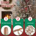 2 x 24 Pack Velvet Christmas Tree Bows - Vintage Ribbon Bows Ornaments for Tree Garland Wreath Indoor Xmas Decorations (5 x 7 Inch, Width of 3/8'', Camel)