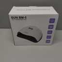 UV LED Nail Lamp, Gugusure Upgrade 180W Nail Dryer for Gel Polish with LCD Display, Auto Sensor and 4 Timer Settings, Professional Curing Lamp Light with 42 Beads for Salon and Home