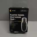 OWLTRA in-/Outdoor Safe Tunnel Snap Mouse Trap 2PCS, Instant Eliminate Rodent Snap Trap with Clear Tunnel Entry, Touch-Free Release, and Powerful Snap, Black, TST-217