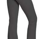 Houmous 35'' Inseam Women's Cotton Bootcut Pants Inner Pocket(Tall-35 Inseam-Grey, Medium)