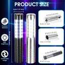2 PCS LED Strobe Baton Light Rechargeable LED Bottle Service Light Reusable Handheld Champagne Bottle LED Light for Party Nightclub Bar Concert Event Festival Outdoor Activity (Silver&Black)