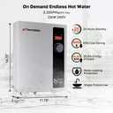 ThermoMate Electric Tankless Water Heater, 11kW 208~240 Volt, On Demand Instant Hot Water Heater, Self Modulating Energy Saving, Save Space, 2.15GPM at 35°F Rise