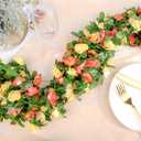 Miracliy 9Pcs 74FT Flower Garland Artificial Rose Arch Vines Fake Spring Floral Garland for Flower Wall Backdrop Wedding Mothers Day Garden Tea Party Decoration
