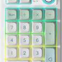 Gasket Creamy Mechanical Numpad Programmable Macro Keypad Wireless 2.4G/Bluetooth 5.0/Wired USB-C RGB Backlit Hot Swappable Number Pad Rechargeable Numeric Keyboard Metal Knob for Win/Mac (Mint)