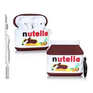 Case for AirPods Pro 3 | for AirPods Pro 3rd Generation 2025 | Silicone Cover | 3D Cartoon Skin Design | with Cleaning Kit | Full Protection | Multicolor Wireless Earbuds Case for Boys Girls (NUT)