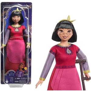Mattel Disney Wish Toys, Dahlia of Rosas Posable Fashion Doll with Removable Clothes & Accessories, Inspired by the Movie