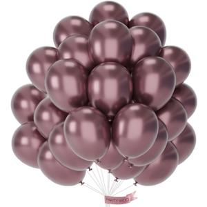 PartyWoo Copper Balloons 50pcs 12 Inch Bronze Metallic Brown Latex Helium Balloons for Graduation Boy Baby Shower Gender Reveal Bride Shower Wedding Anniversary Birthday Party Decorations Brown-G133