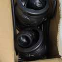 Halloween Cauldrons Serving Bowl Decor, Set of 12 Hanging Black Plastic Cauldron Bowls with Iron Rack, Large and Mini Cauldrons Candy Bucket Punch Bowls for Table Witch Hocus Pocus Party Decorations