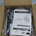 BONTEC Ergonomic Desk Extender Tray, 9.5"x9.1" Table Mount Arm Wrist Rest Shelf, 90 Foldable Elbow Support, Clamp on Computer Arm Rest for Desk, Office & Home Use, Durable & Easy to Install (9.4"*9.1"(24cm*23cm), Black)